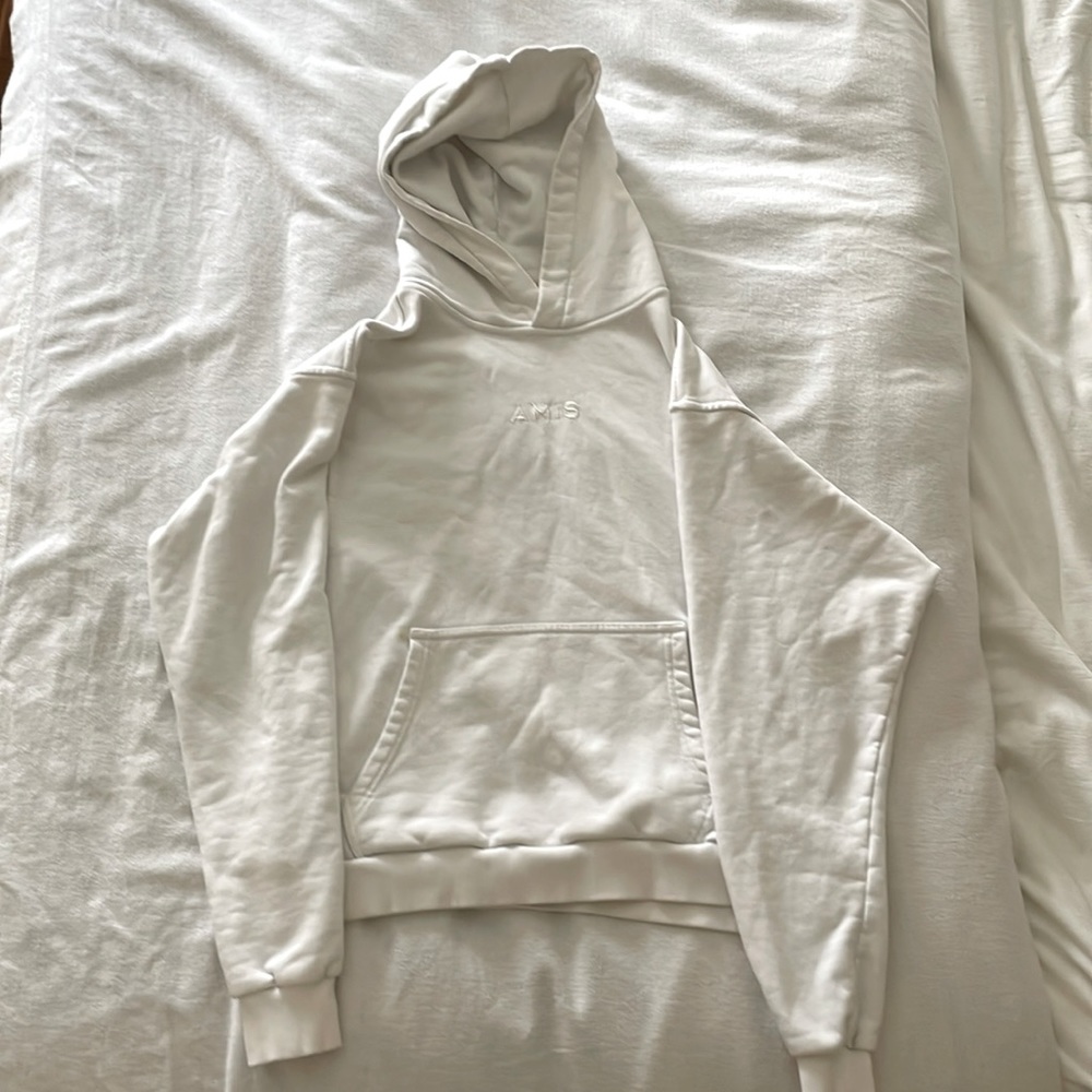 Cropped Slightly White Amis Hoodie
